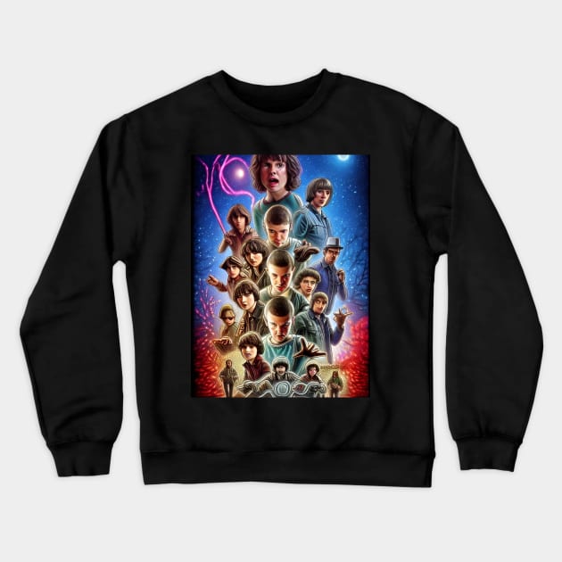 The Hawkins Gang Crewneck Sweatshirt by Designs by Vic